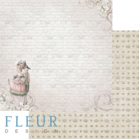 Прогулка Луизы, коллекция Джентиль, бумага для скрапбукинга 30х30см. Fleur Design