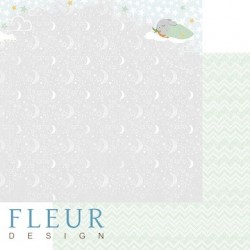 Звёздная ночь, коллекция В облаках, бумага для скрапбукинга 30х30см. Fleur Design