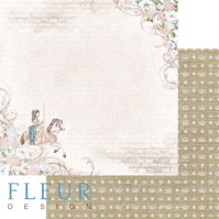 Каприз, коллекция Джентиль, бумага для скрапбукинга 30х30см. Fleur Design