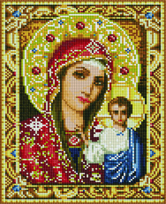 Алмазная мозаика Казанская Пресвятая Богородица 30 х 40 см