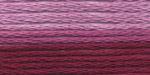 Мулине меланж Бордовый-светло-розовый 100% хлопок 8 м