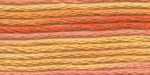 Мулине меланж Коралловый-розовый-бледно-оранжевый 100% хлопок 8 м