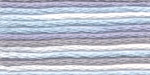 Мулине меланж Светло-сиреневый-голубой-светло-серый 100% хлопок 8 м