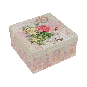 Подарочная коробка Розовый 17,7 х 17,5 х 8 см
