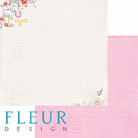 Важный день, коллекция "Пупсики", бумага для скрапбукинга 30х30см. Fleur Design