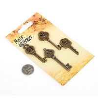 Ключи декоративные металл 4 шт Mgic4Hobby