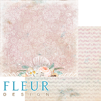 Мерцания дня, коллекция Лагуна, бумага для скрапбукинга 30х30см. Fleur Design