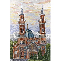 Набор для вышивания крестиком Владикавказская соборная мечеть 30 х 20 см 29 цветов