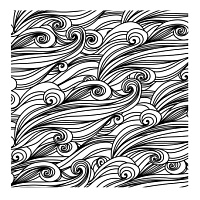 Море, текстурный лист 90х90х3мм. Craft&Clay