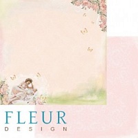 Малышка, коллекция Девочки, бумага для скрапбукинга 30x30 см. Fleur Design