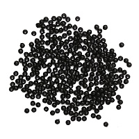 Бусины пластик Черный 3 мм 