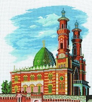 Набор для вышивания крестиком Соборная мечеть г.Владикавказа 27,5 х 30 см мулине DMC