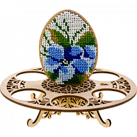 Набор для вышивания бисером по дереву Яйцо с орнаментом