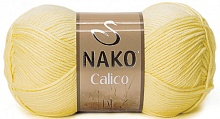 Пряжа Nako Calico 50% хлопок Гиза 50% премиум акрил 245 м 100 г