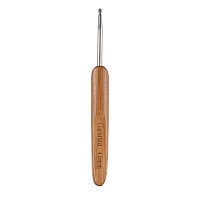 Крючок GAMMA  для вязания с бамбуковой ручкой алюминий d 4,5 мм