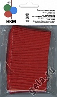 Резинка трикотажная на низ изделия  Красный шир.7,5 см длина 68 см 100% акрил HKM