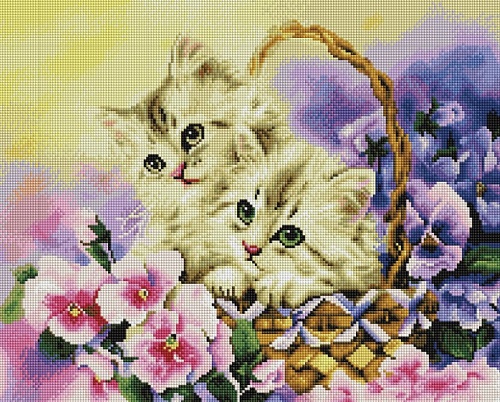 Алмазная мозаика Милые котята 40 х 50 см