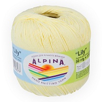 Пряжа ALPINA LILY 100% мерсеризованный хлопок 175 м 50 гр