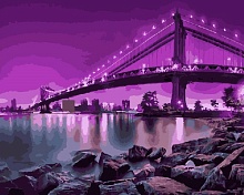 Картина по номерам Ночной мост