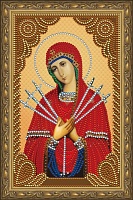 Алмазная мозаика Семистрельная Богородица 20 х 30 см