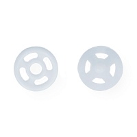 Кнопки пришивные пластик d 8 мм 10 шт белый Gamma