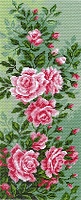 Канва с рисунком для вышивки нитками Плетистая роза 