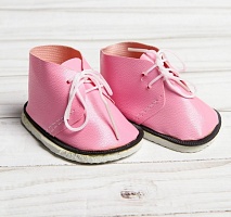 Ботинки для куклы Нежно-розовый длина подошвы 7,5 см