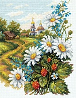 Набор для вышивания крестиком Милые сердцу 20 х 26 см 29 цветов