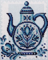 Набор для вышивания бисером Синие лепестки 