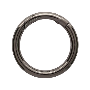 Карабин-кольцо Черный никель металл d 38 мм