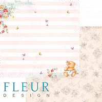 Маленькие радости, коллекция Пупсики, бумага для скрапбукинга 30х30см. Fleur Design
