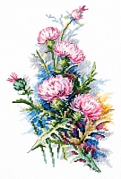 Набор для вышивания крестиком Скромное обаяние 14 х 23 см 26 цветов
