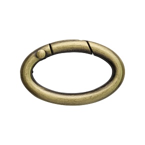 Карабин-кольцо Состаренная бронза металл d 30 мм