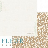 Вдохновение, коллекция Натюр, бумага для скрапбукинга 30x30 см. Fleur Design