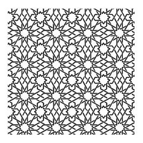 Мароканские звезды, текстурный лист 90х90х3мм. Craft&Clay