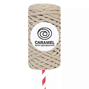 Шнур для вязания Caramel 80% полиэфир 20% кашмилон 75 м 200 гр