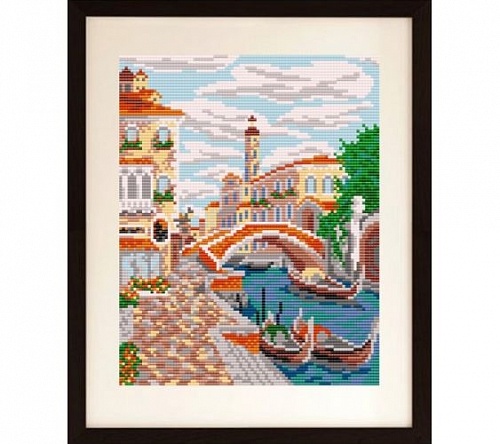 Ткань с рисунком для вышивания бисером Венеция 