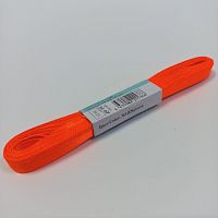 Атласная лента 6 мм длина 5.4 м Оранжевый(неон)