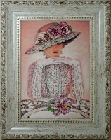 Ткань с рисунком для вышивания  бисером Тайна 