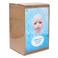 Фарфоровая заготовка №3 с голубымии глазами Голова для малыша 6 х 6,5 см
