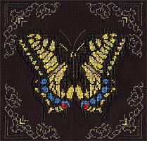 Набор для вышивания бисером Желтая бабочка 