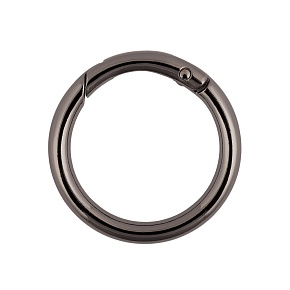 Карабин-кольцо Черный никель металл d 32 мм