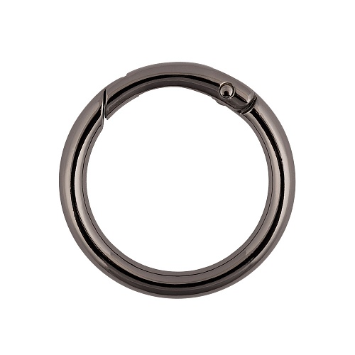 Карабин-кольцо Черный никель металл d 32 мм