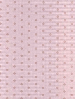 Дизайнерская канва №14  Розовый в горох 21 х 30 см