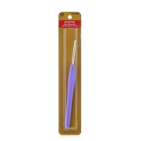 Крючок Hobby & Pro для вязания с резиновой ручкой d 3,0 мм