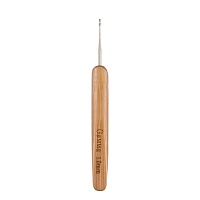 Крючок GAMMA  для вязания с бамбуковой ручкой сталь d 1,0 мм