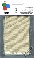 Резинка трикотажная на низ изделия Молочный  шир.7,5 см длина 68 см 100% акрил HKM