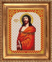 Ткань с рисунком для вышивания бисером Иисус в терновом венце