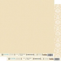 Бисквит, коллекция Шебби Шик Базовая, бумага для скрапбукинга 30х30см. Fleur Design