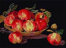 Набор для вышивания крестиком Яблоки 33 х 20 см 20 цветов